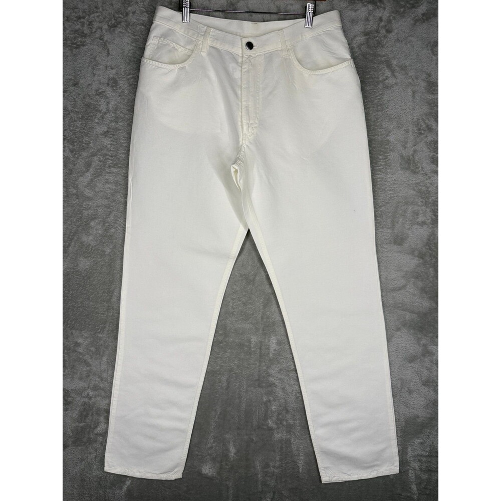Loro Piana Chino Pants Men's 36x34 Straight Leg Designer Cotton Flax 5 Pocket